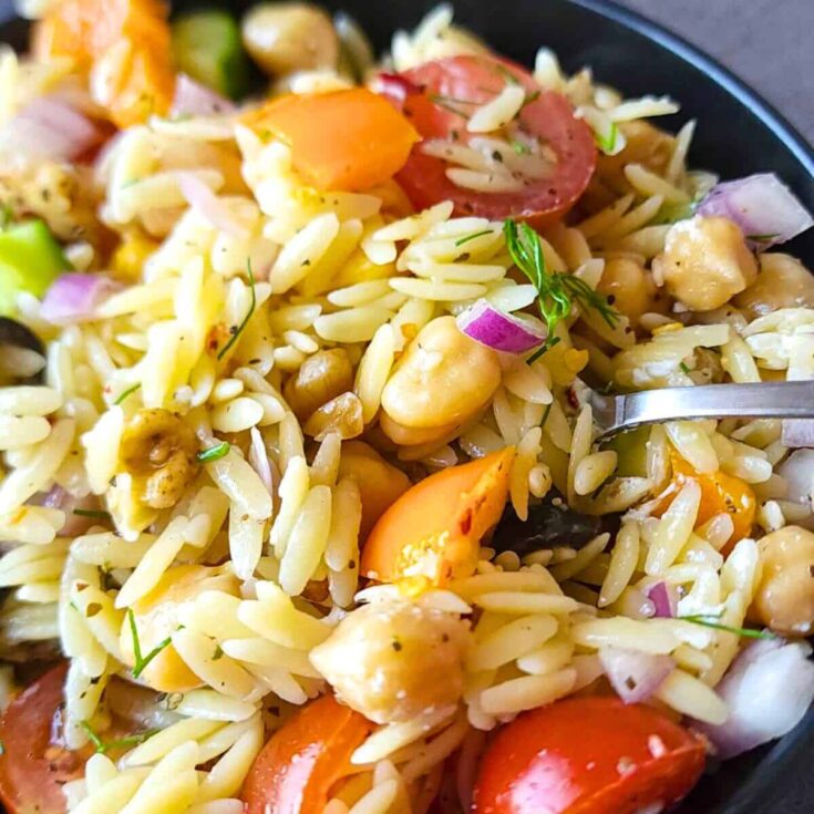 Orzo salad with feta salad for parties