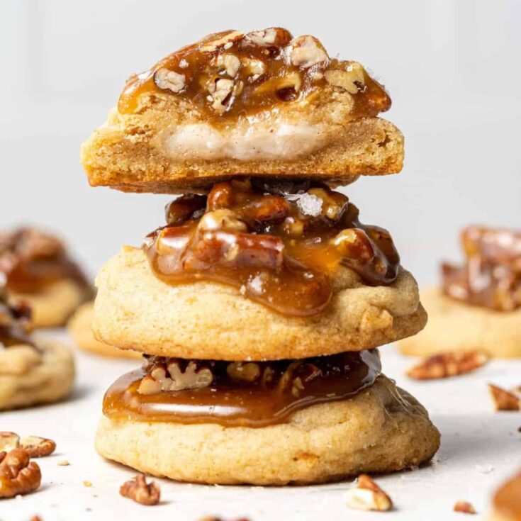 Pecan pie cheesecake cookies