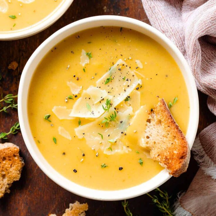Potato garlic soup