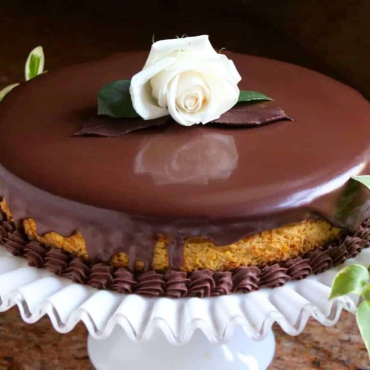 Pumpkin cheesecake and chocolate mousse dessert