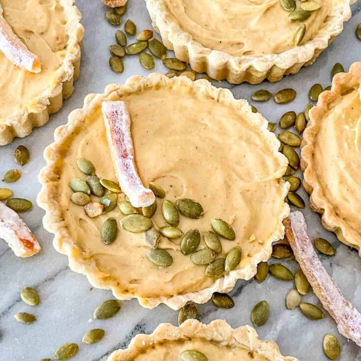 Pumpkin tarts dessert