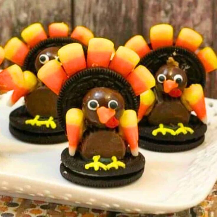 Thanksgiving Oreo turkey cookies
