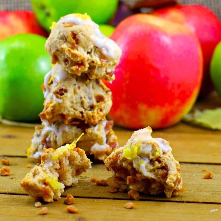 Toffee apple pie cookies