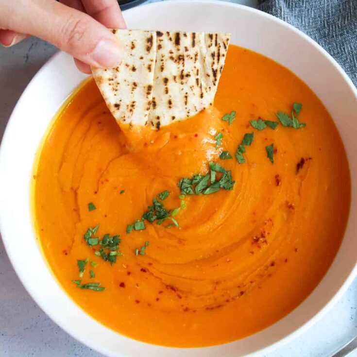 Turkish lentil fall soup