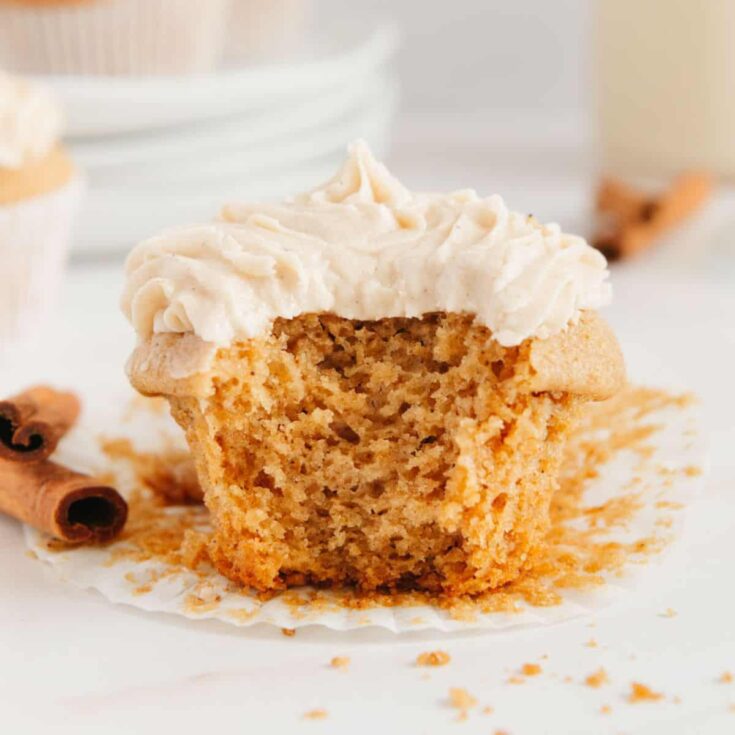 Chai Thanksgiving cupcakes