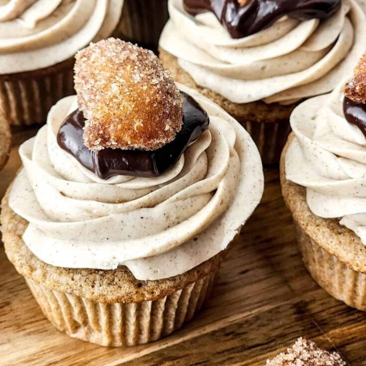 Churro Thanksgiving cupcakes