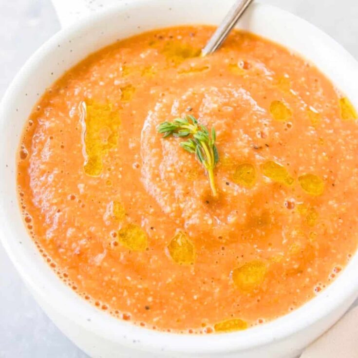 Creamy blender tomato soup