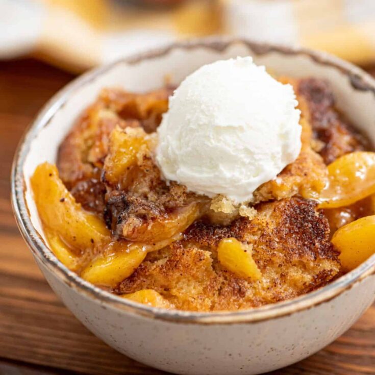 Southern peach cobbler