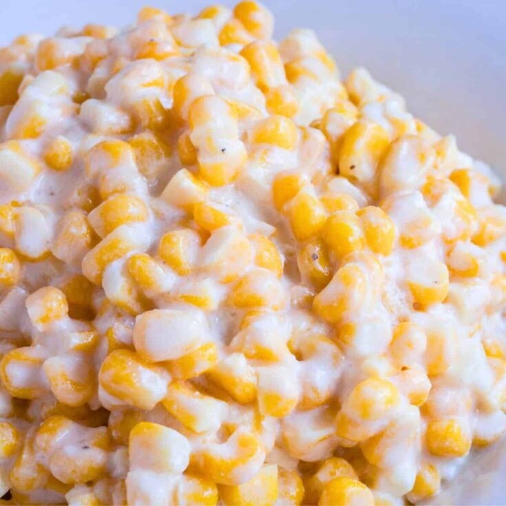 Homemade Southern creamed corn