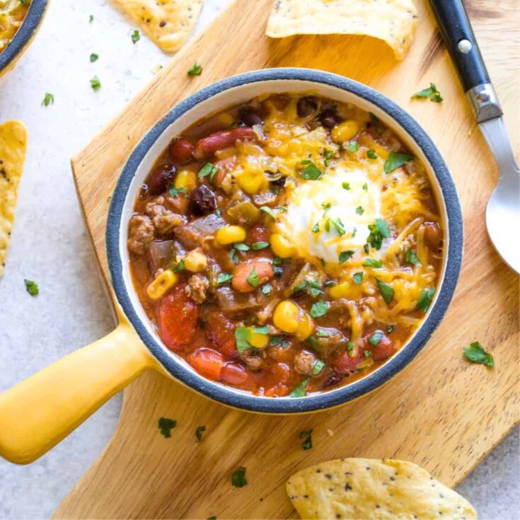 Easy taco fall soup