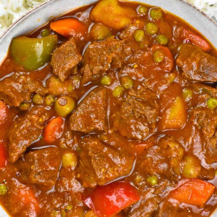 Filipino beef caldereta