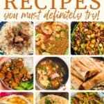A collage of Filipino cuisines, with the text overlay, Filipino recipes you must definitely try!