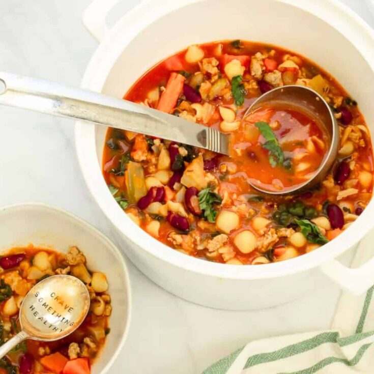 Ground turkey vegetable fall soup