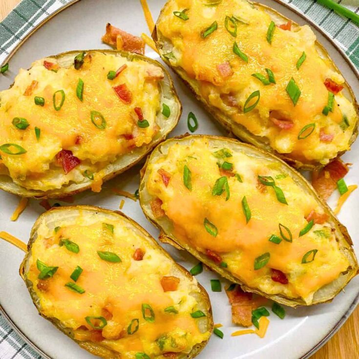 Loaded twice baked potatoes