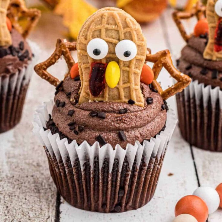 Nutter butter turkey cupcakes