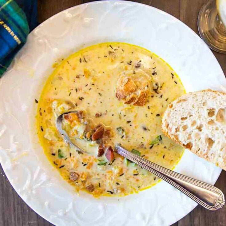Oyster chowder made after reading these Southern recipes