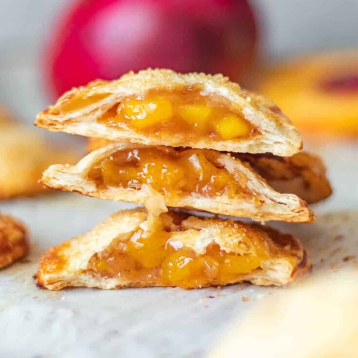 Peach mango pie