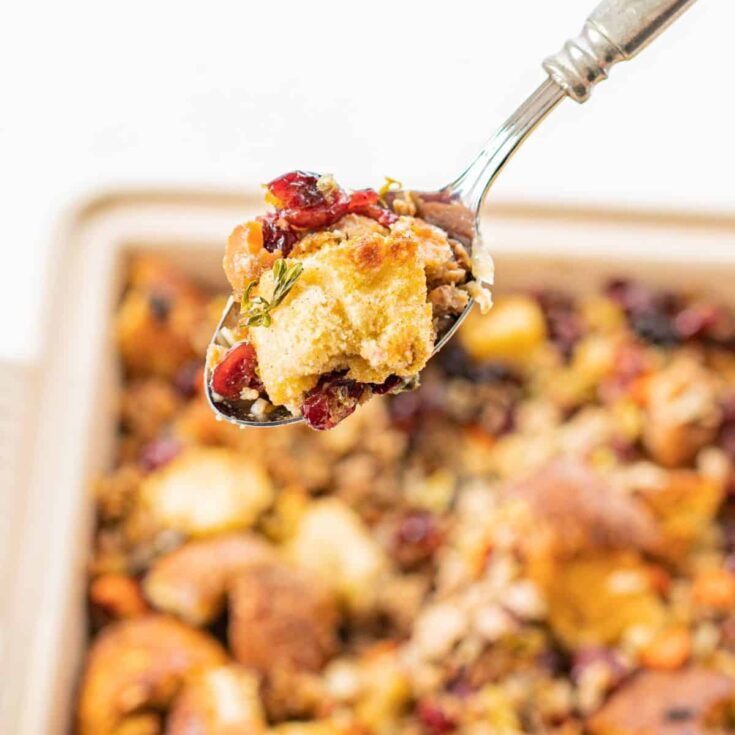 Quick sourdough stuffing