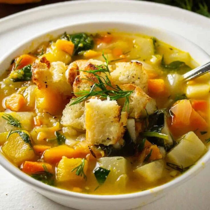 Root vegetable soup