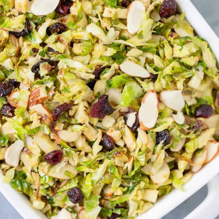 Shaved Brussels sprout salad
