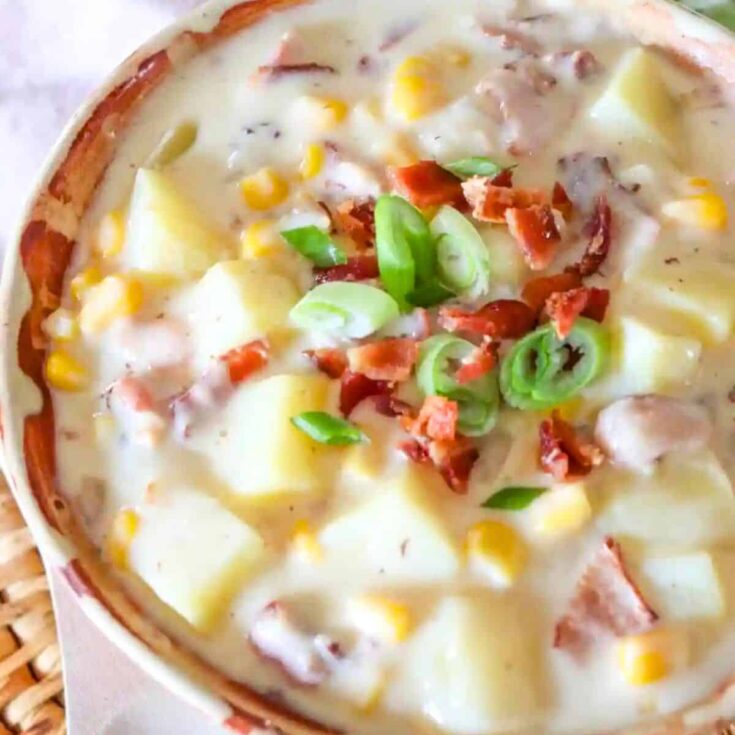 Slow cooker loaded potato fall soup