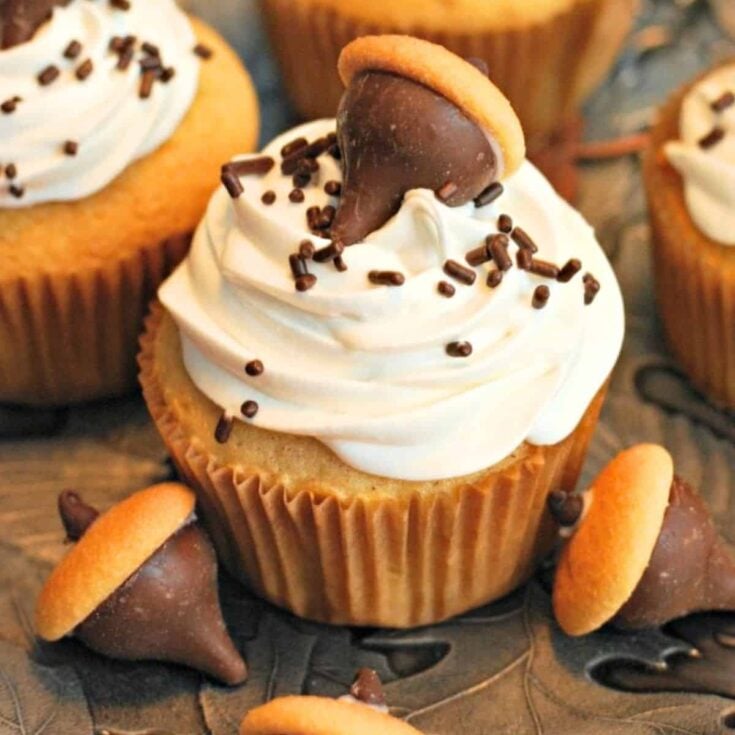 Snickerdoodle Thanksgiving cupcakes