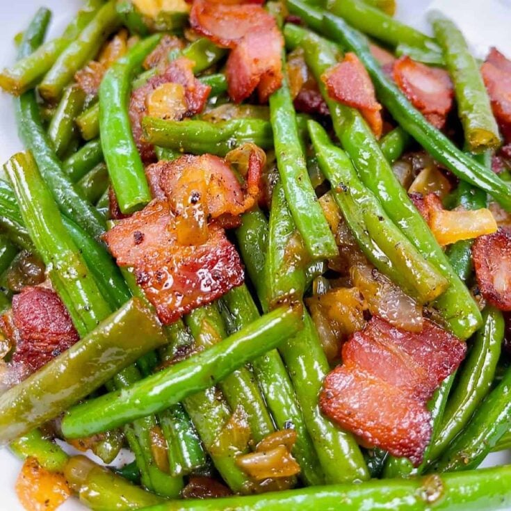 Southern bacon and green beans