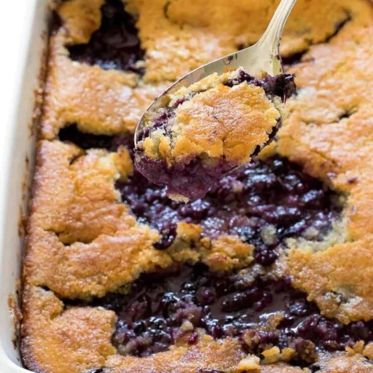 Southern blueberry cobbler