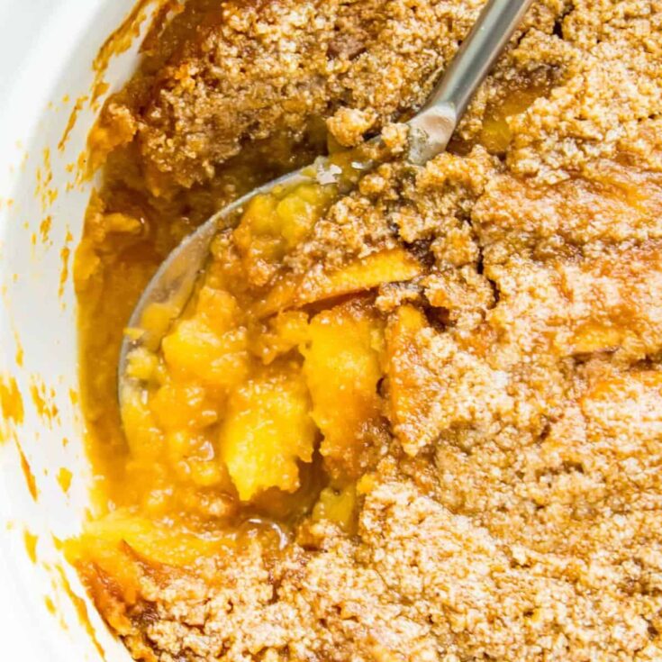 A bowl Turnip and apple casserole