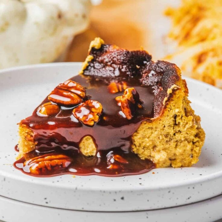 Basque pumpkin cheesecake
