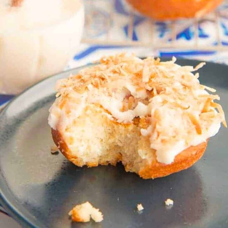 Coquito cake donuts, made after reading these donut recipes