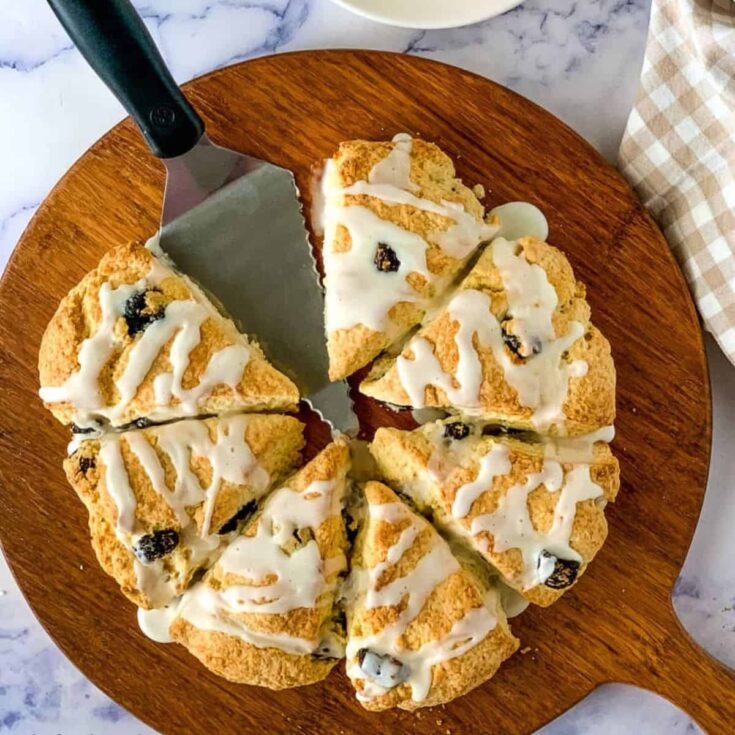 Cranberry almond scones made after reading these cranberry recipes