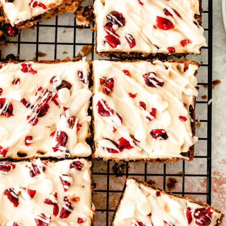 Cranberry bliss bars