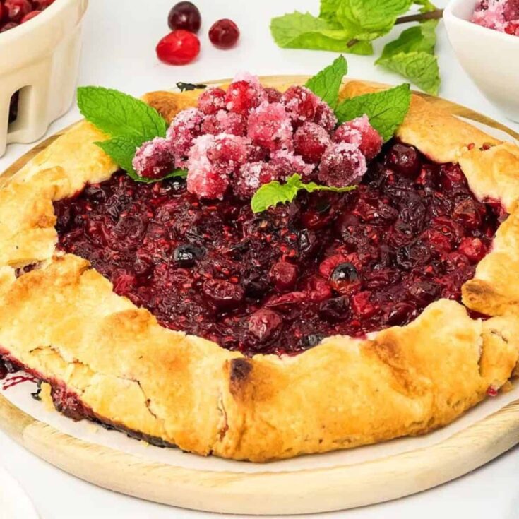 Cranberry galette dessert