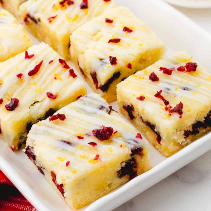 Cranberry lemon bars made after reading these recipe