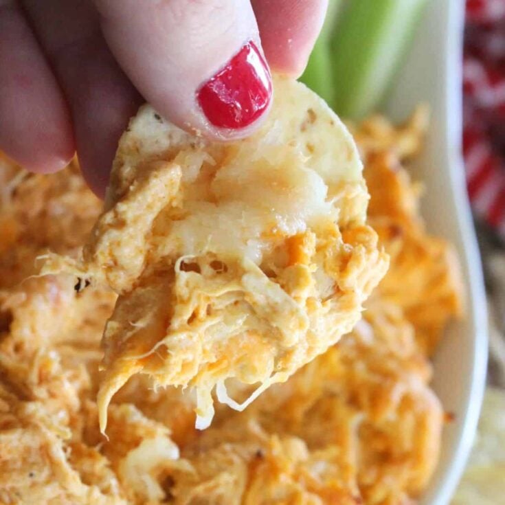 Creamy buffalo chicken dip