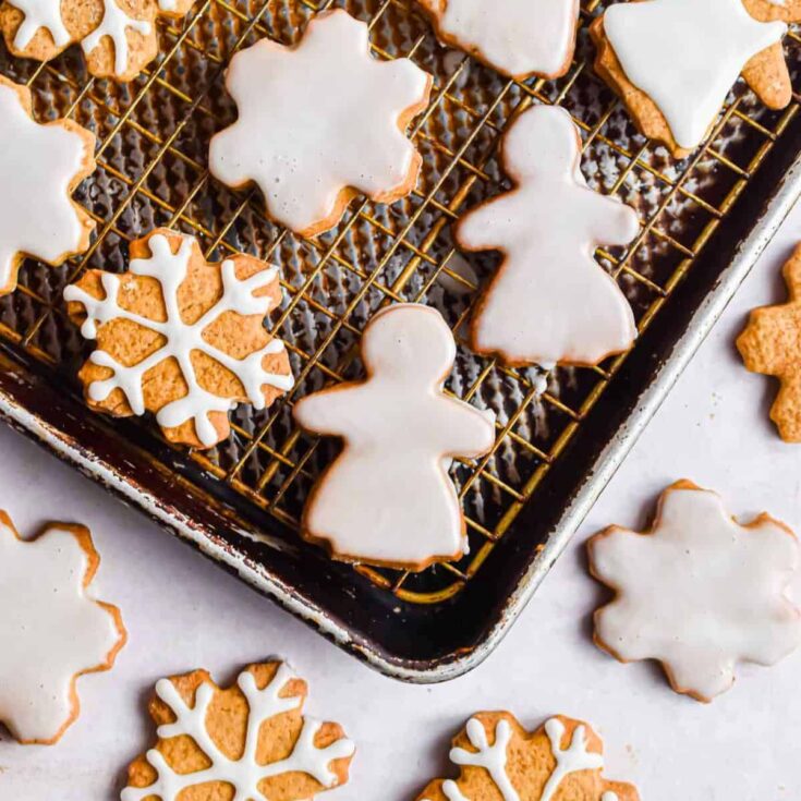 Sourdough gingerbread cookies