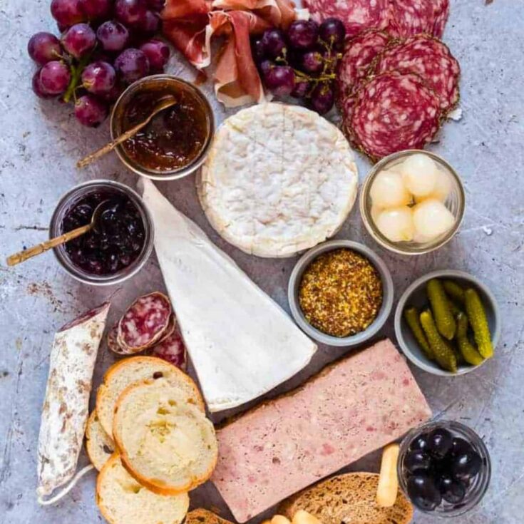 French charcuterie board platter