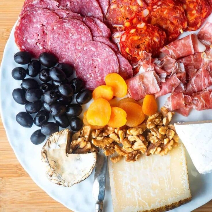 Simple charcuterie board
