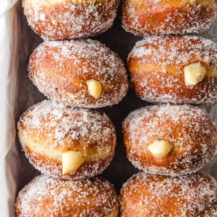 Lemon poppy seed donuts