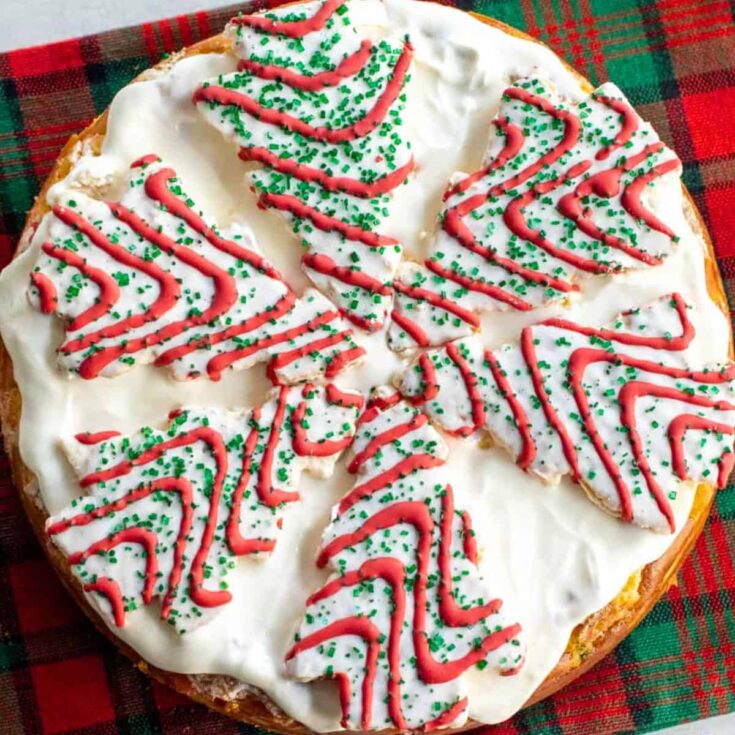 Little Debbie Christmas tree cheesecakes