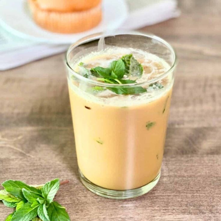 Mint mojito iced coffee