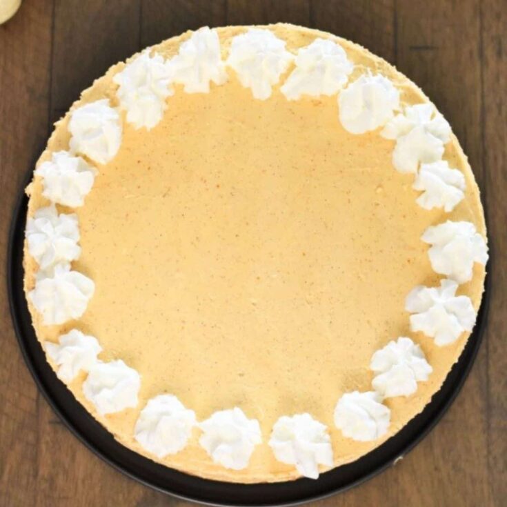 No-bake pumpkin Thanksgiving cheesecake