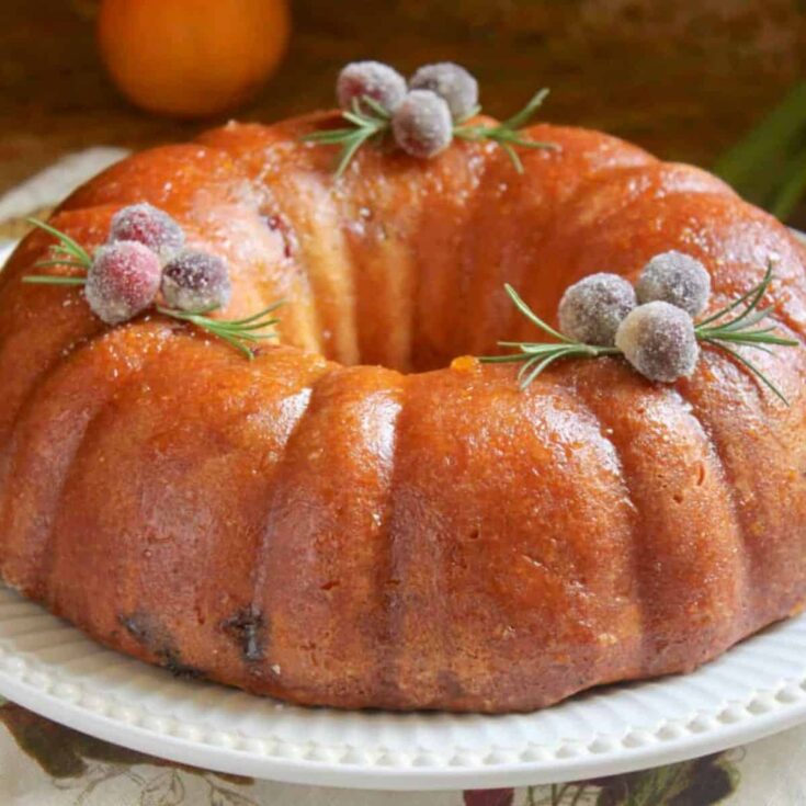 Orange cranberry cake