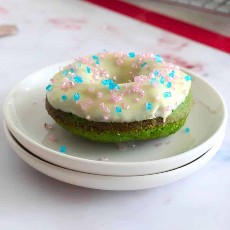 Pandan donut, made after reading these donut recipes