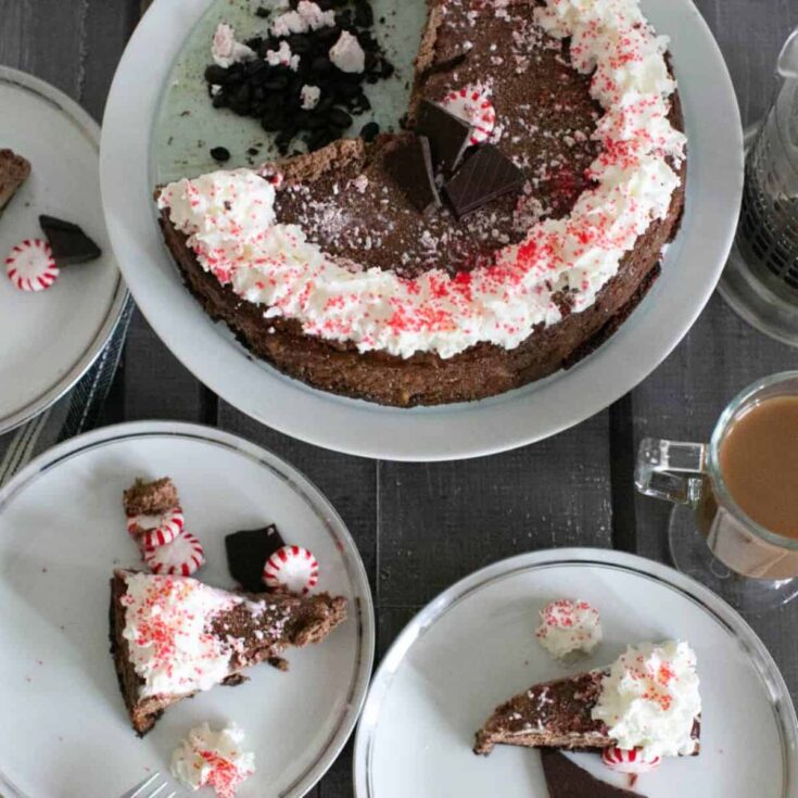 Peppermint mocha cheesecake