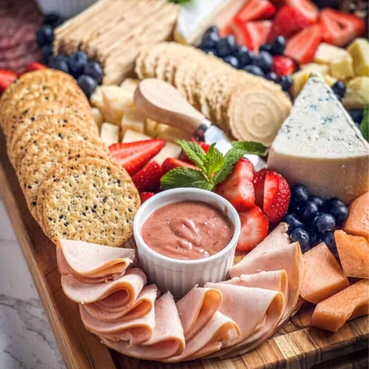 Simple charcuterie board