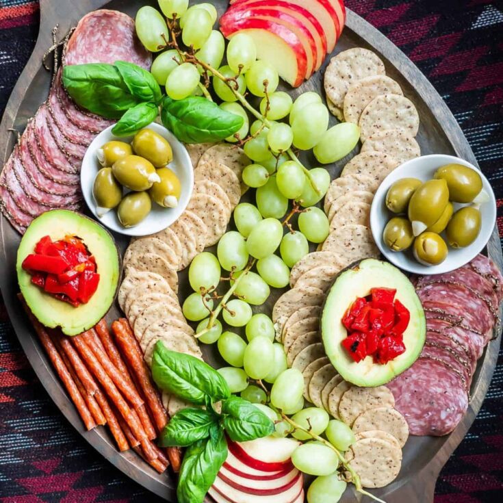Gluten and dairy free charcuterie board