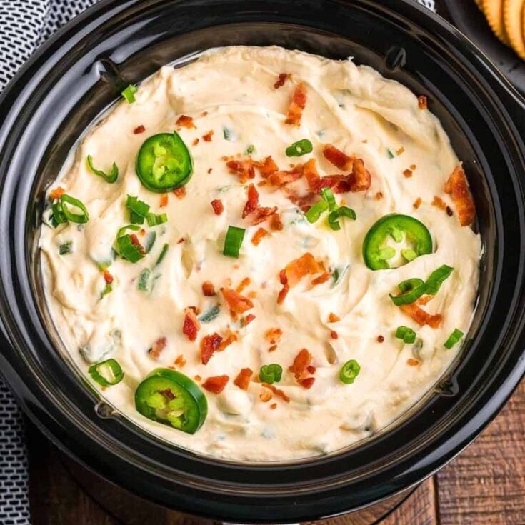 Slow cooker jalapeno popper dip