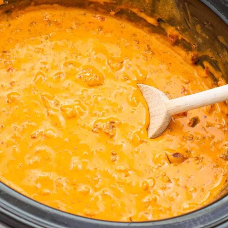 Three ingredient Mexican queso dip